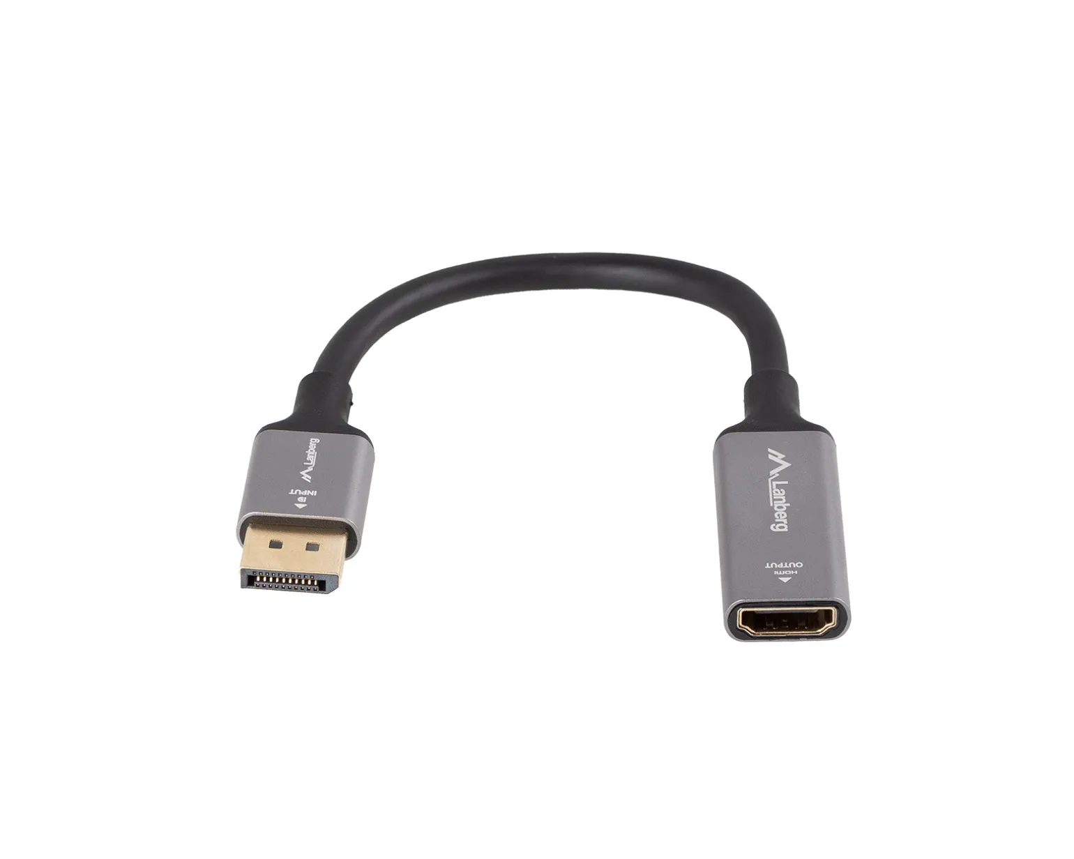 DisplayPort to HDMI Adapter 4K Black - 0,2m