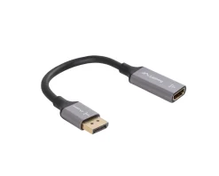 DisplayPort to HDMI Adapter 4K Black - 0,2m