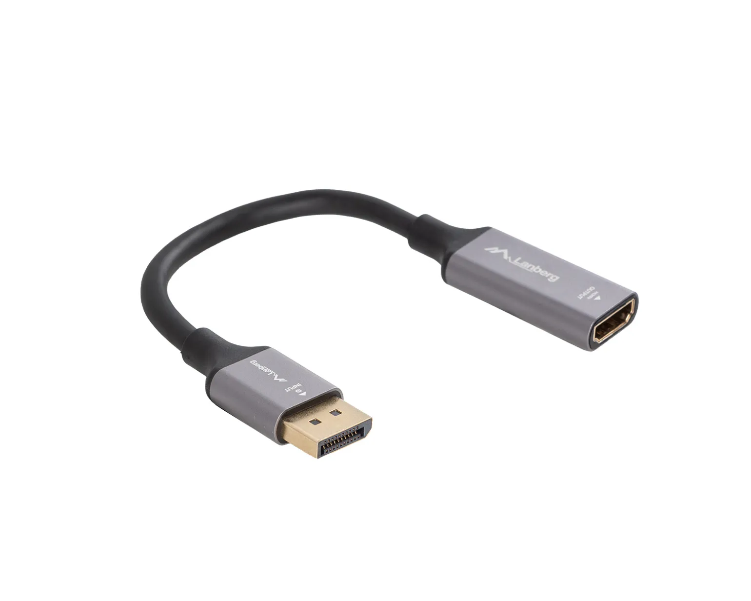 DisplayPort to HDMI Adapter 4K Black - 0,2m