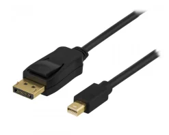 DisplayPort to Mini Displayport Cable 1m - Svart