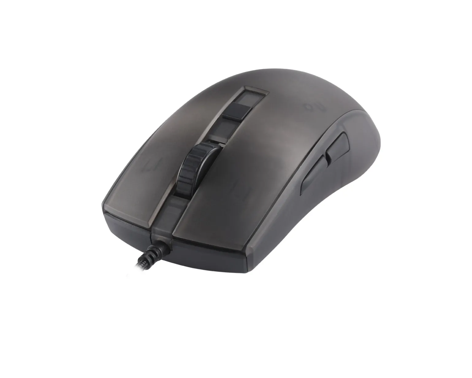 DM310 Semi-Transparent RGB Gaming Mouse - Black