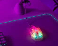 DM330 Transparent RGB Gaming Mouse