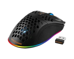 DM220 Wireless RGB Gaming Mouse Ultralight - Black