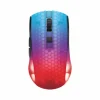 DM320 Wireless Semi-Transparent RGB Gaming Mouse - Black
