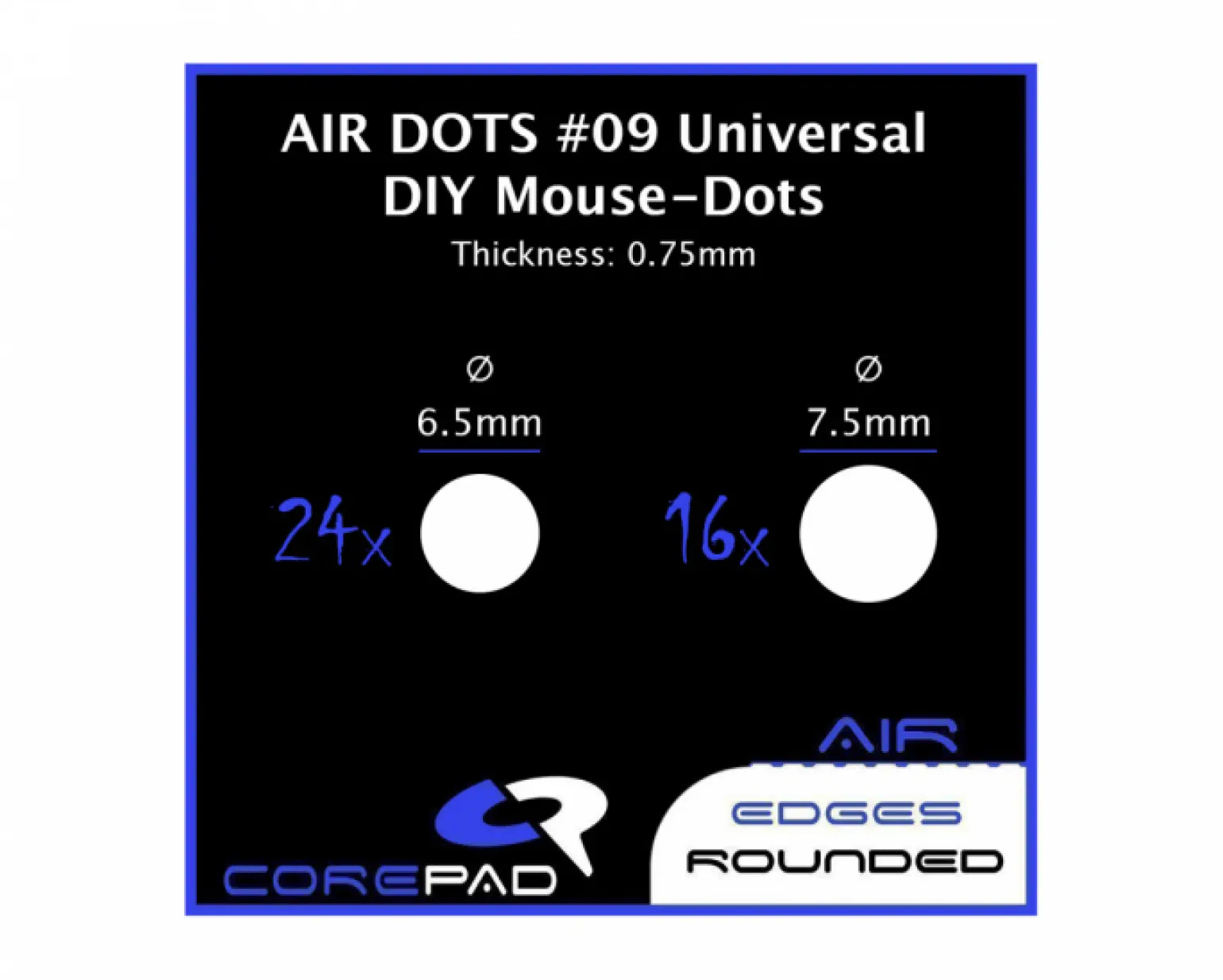 Dots AIR - Universal DIY - Ø 6.5/7.5mm - 0.75mm