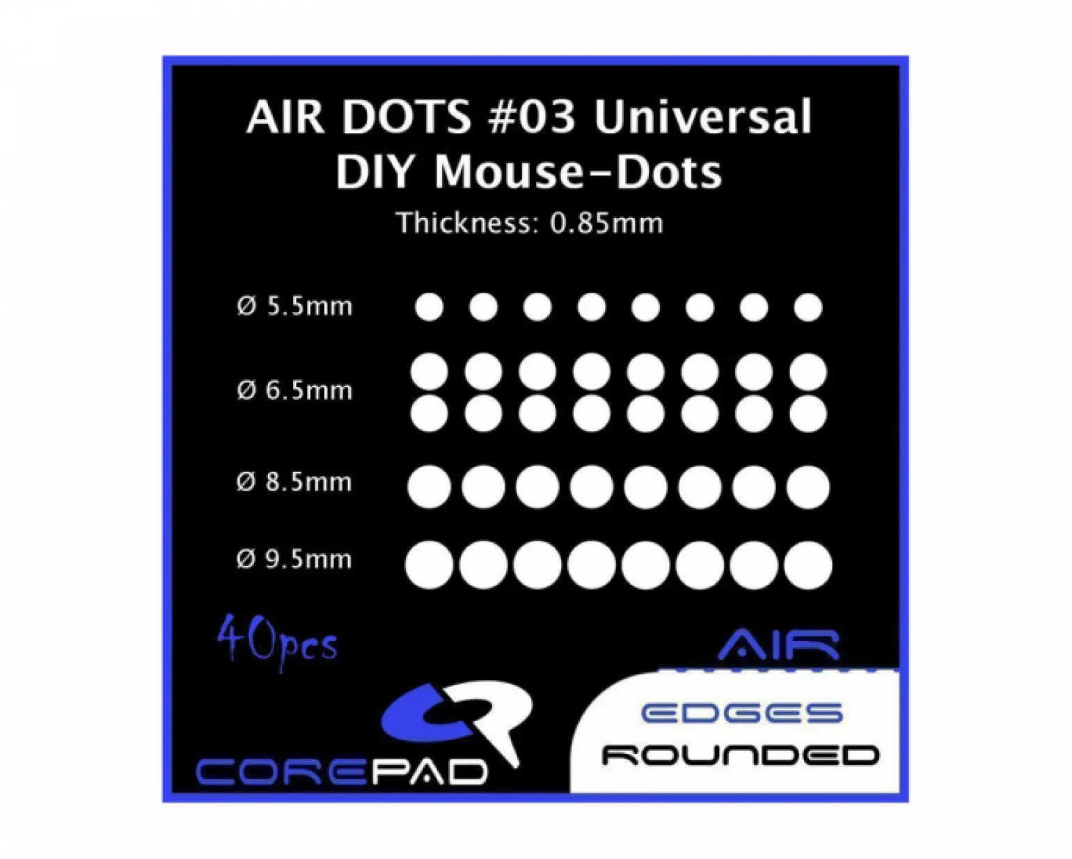Dots AIR - Universal DIY - Ø 5.5/6.5/8.5/9.5mm - 0.85mm