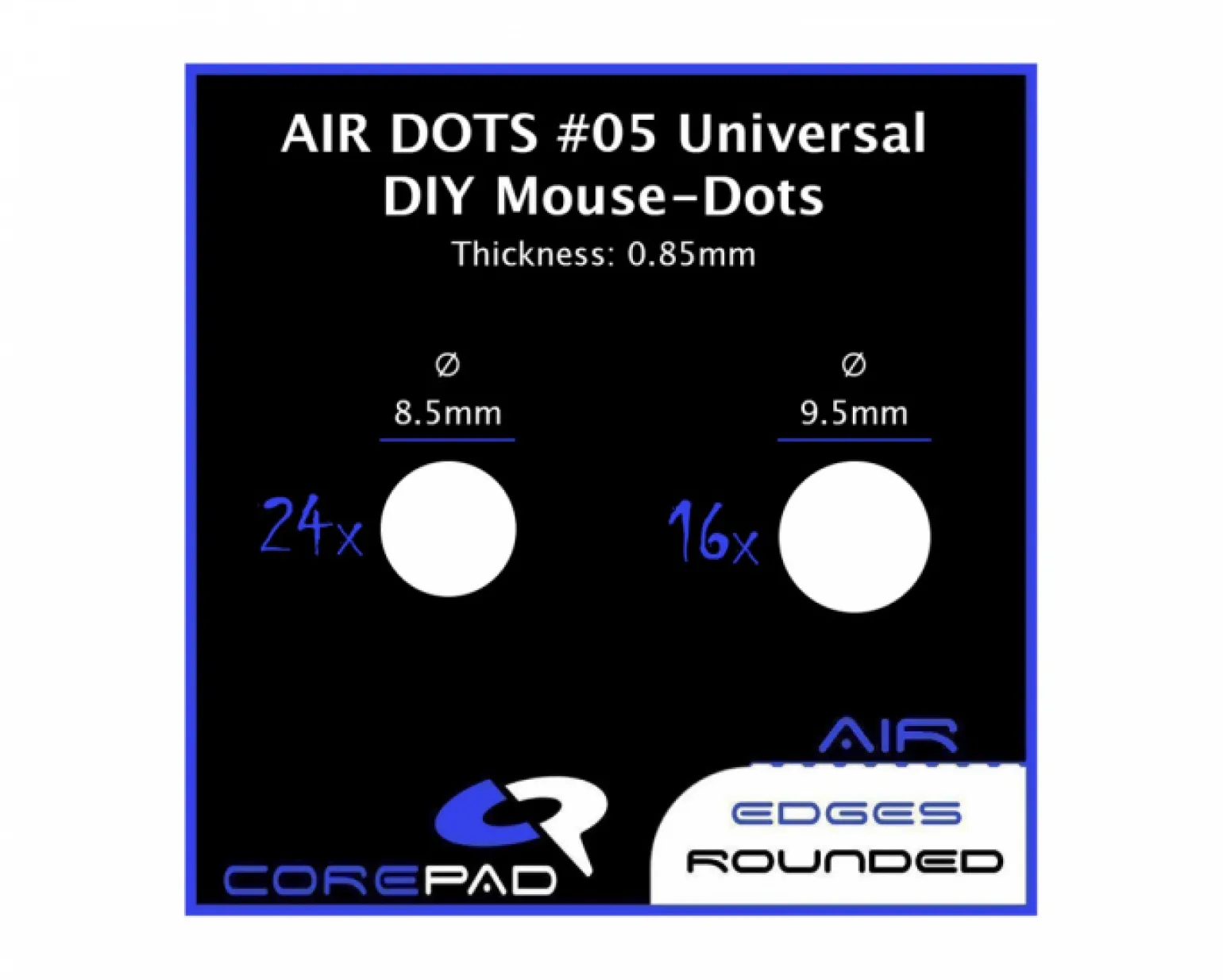 Dots AIR - Universal DIY - Ø 8.5/9.5mm - 0.85mm