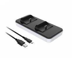 Dual Charging Dock for PS5 Controller - White/Black