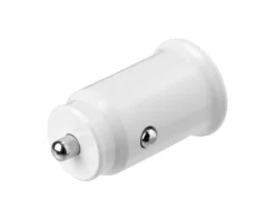 Dual USB Car Charger 12W, 2.4A - White