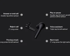 Earbuds EP-T21 True Wireless Headphones - Black