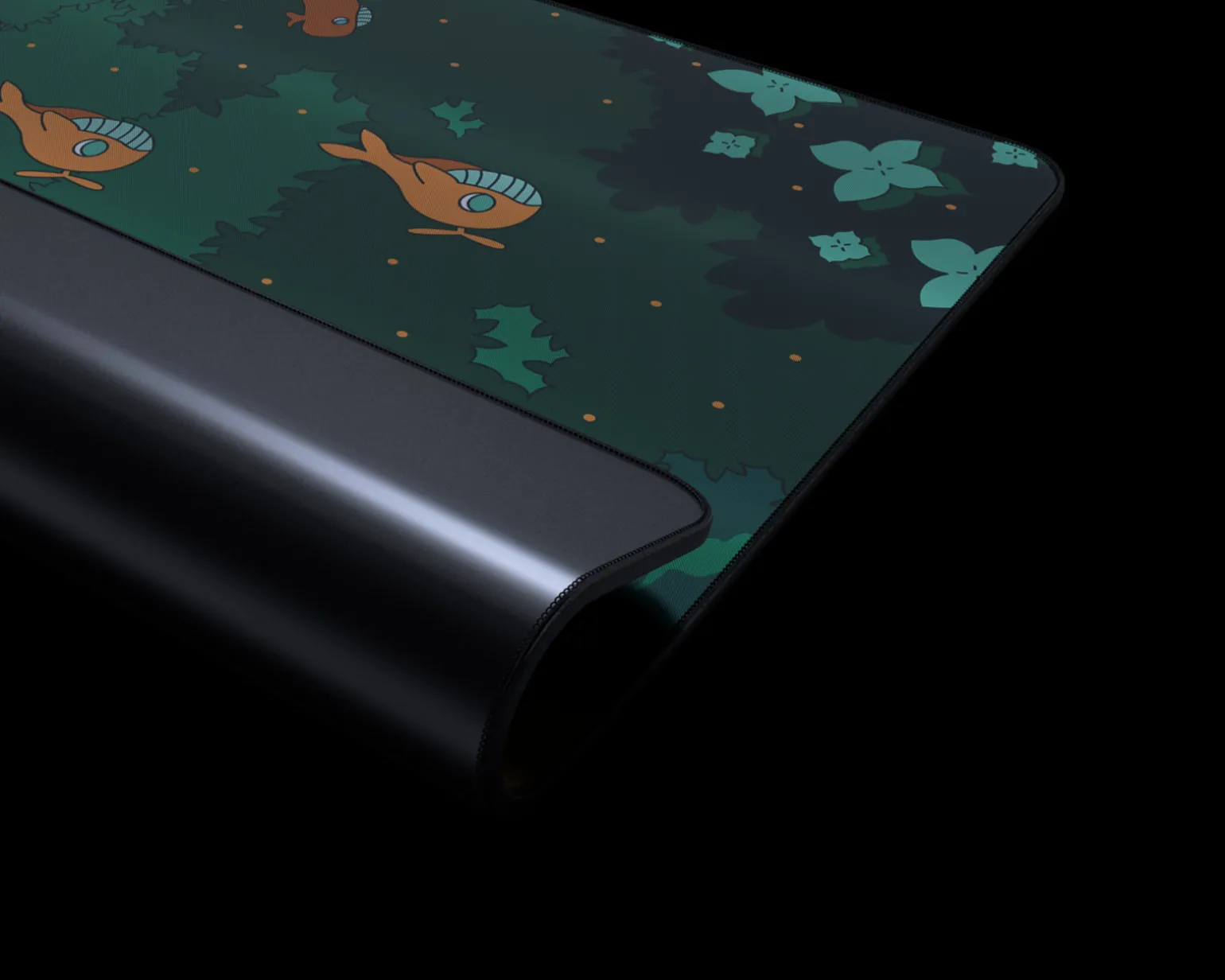 Fantasy Forest Green Mousepad - XXL