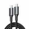 Fast Charging USB-C to USB-C PD Cable 1m - Black/Gray