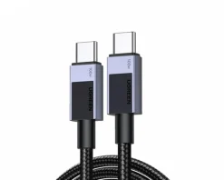 Fast Charging USB-C to USB-C PD 100W Cable 0.5m - Space Gray