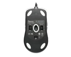 Feather Black & White Ultralight Gaming Mouse - Omron 60M Micro