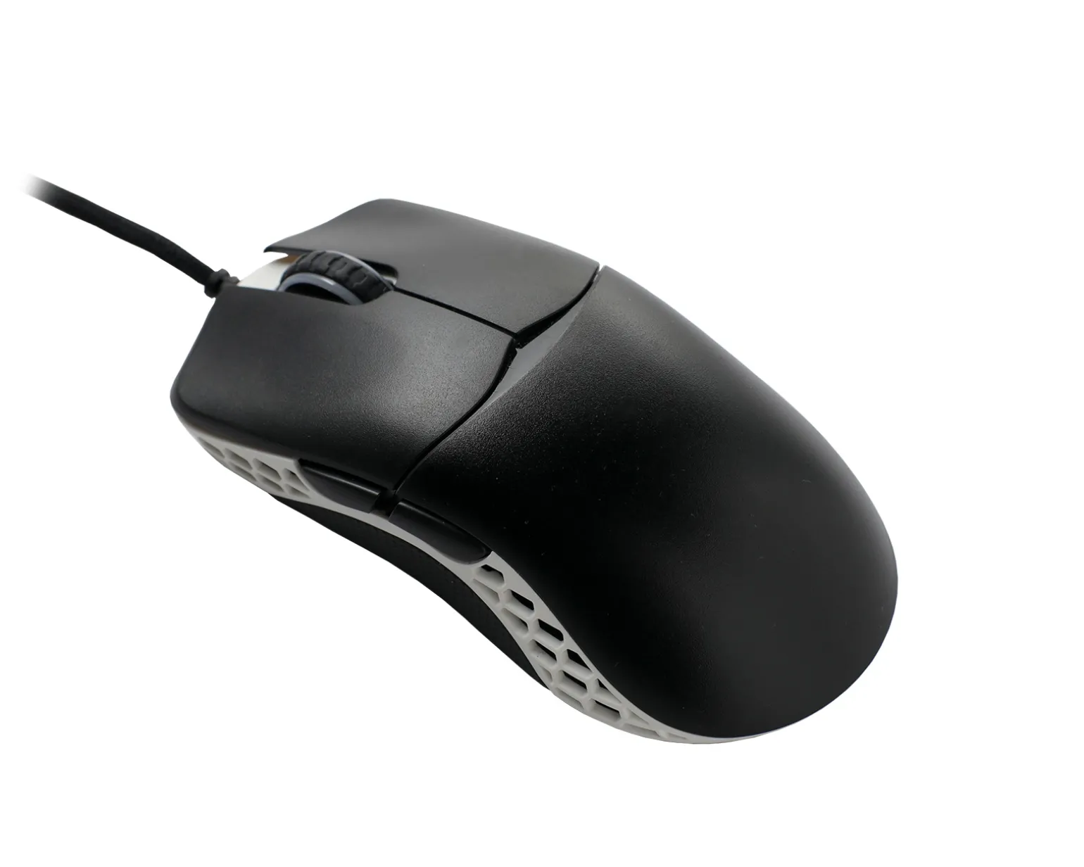 Feather Black & White Ultralight Gaming Mouse - Omron 60M Micro