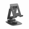 Foldable Aluminum Table and Phone Stand - Black