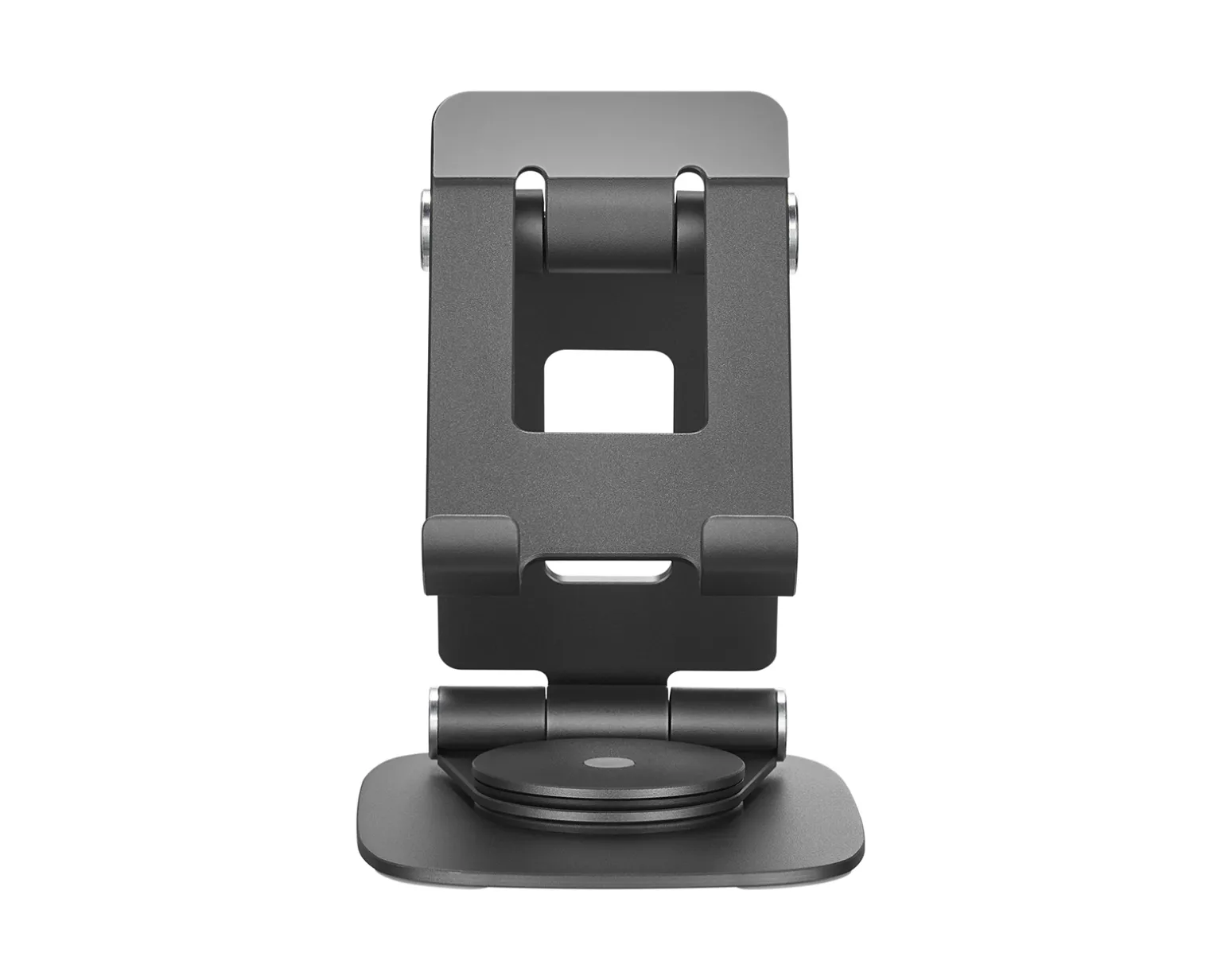 Foldable Aluminum Table and Phone Stand - Black