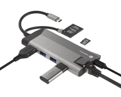 Fowler Plus Hub USB-C Multiport Adapter 8 in 1 - USB-hub