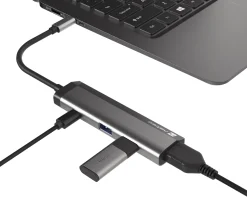 Fowler Slim Hub USB-C Multiport Adapter 4 in 1 - USB-hub