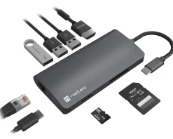 Fowler 2 USB Hub - USB-C Multiport Adapter 8 in 1 (100W)