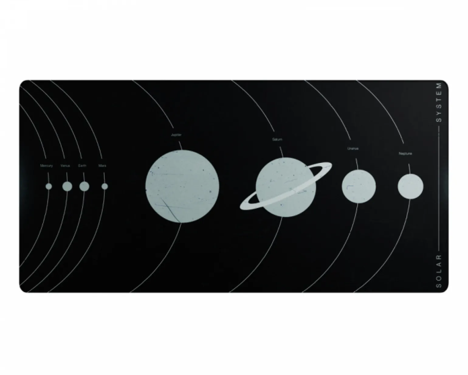 Galactic Noir 2XL Gaming Mousepad