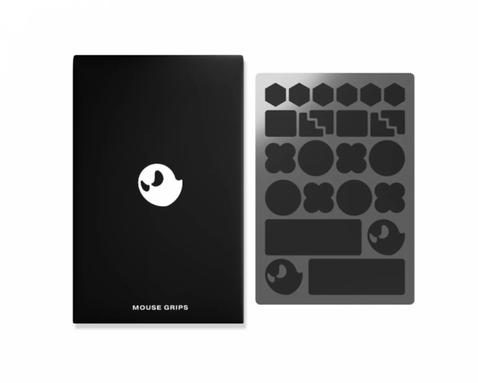 GHOSTGRIPS - Universal Grips for Mice and Keyboards - Black Heavy