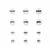 Glass Skates Dots - Universal - 6mm + 9mm - 12 pcs
