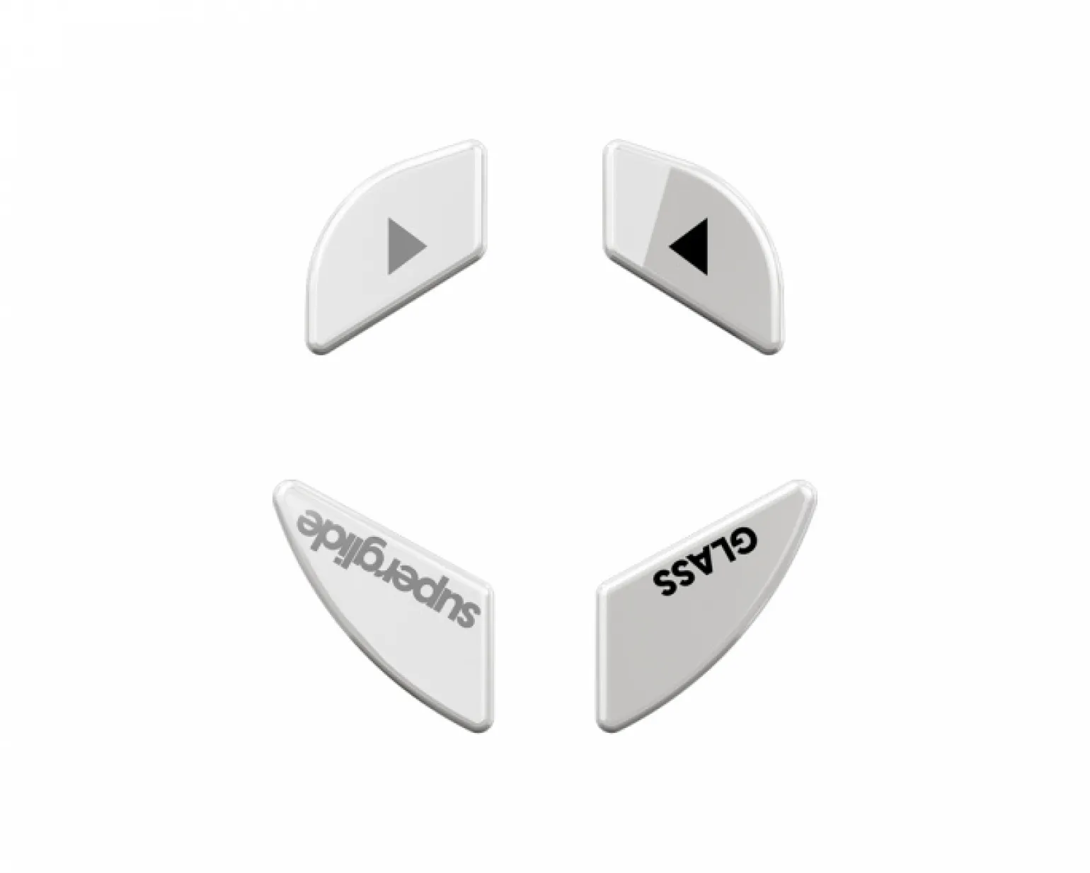 Glass Skates for Glorious Model O/Model O- - White