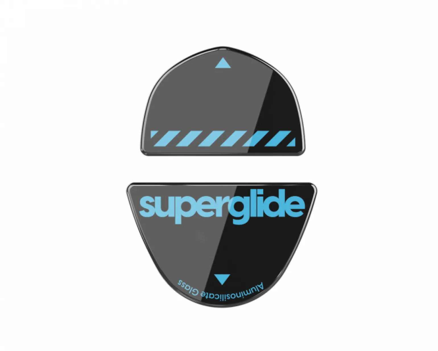 Glass Skates for Logitech G303 Shroud Edition - Black
