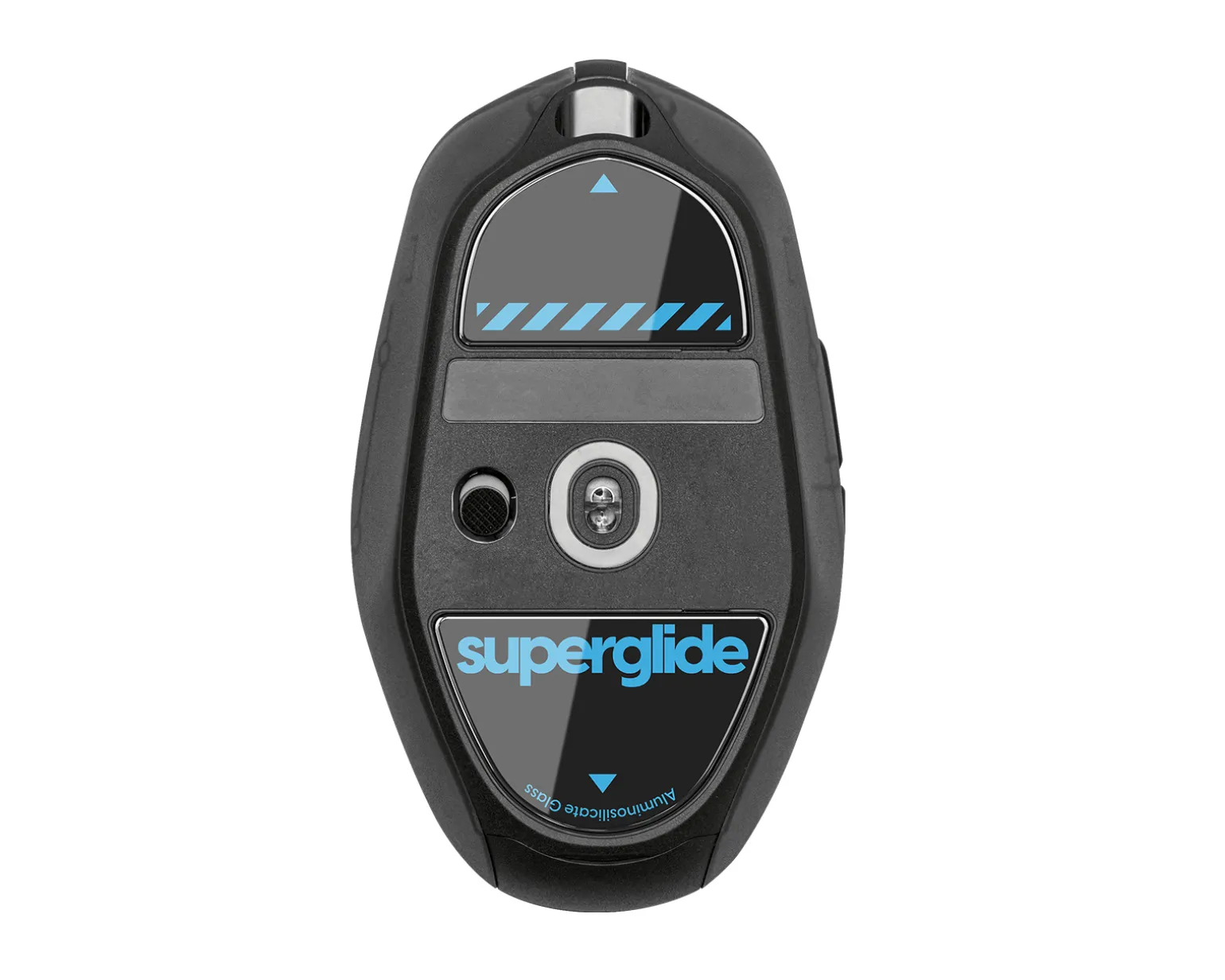 Glass Skates for Logitech G303 Shroud Edition - Black