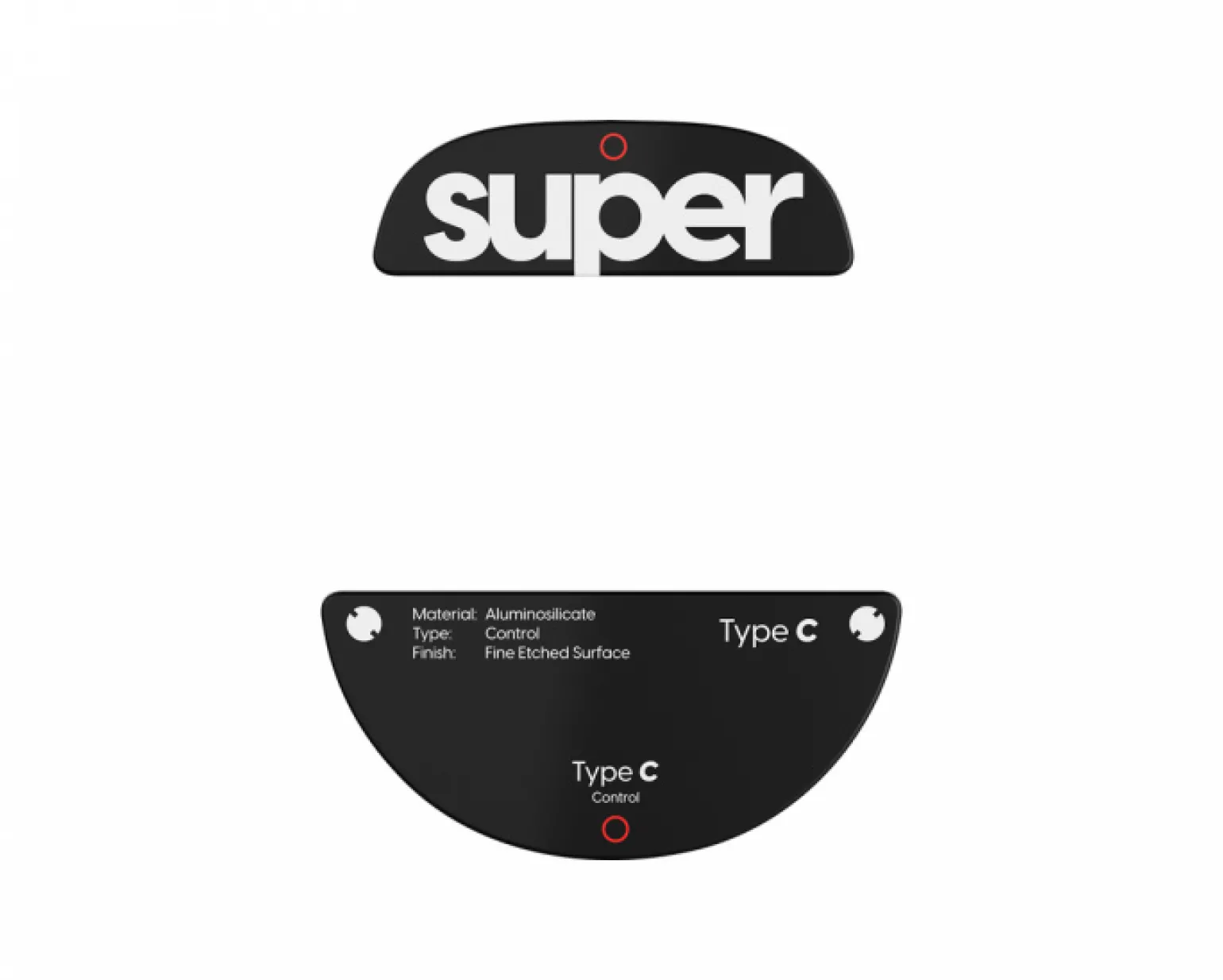 Glass Skates Type-C for Pulsar TenZ Signature Edition - Black