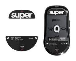 Glass Skates Type-C for Pulsar TenZ Signature Edition - Black