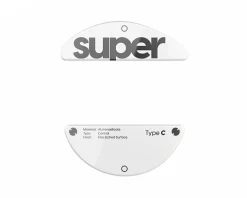 Glass Skates Type-C for Pulsar X3 LHD Series - White