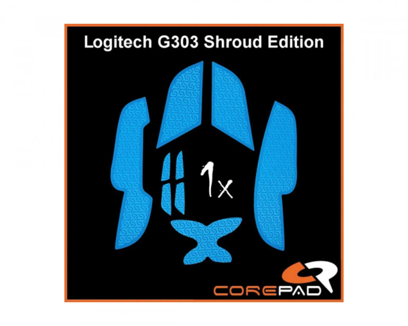 Grips for Logitech G303 Shroud Edition - Blue