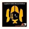 Grips for Logitech G303 Shroud Edition - Orange