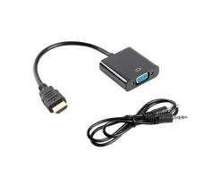 HDMI-A Male tol VGA Female + Audio cable 20cm