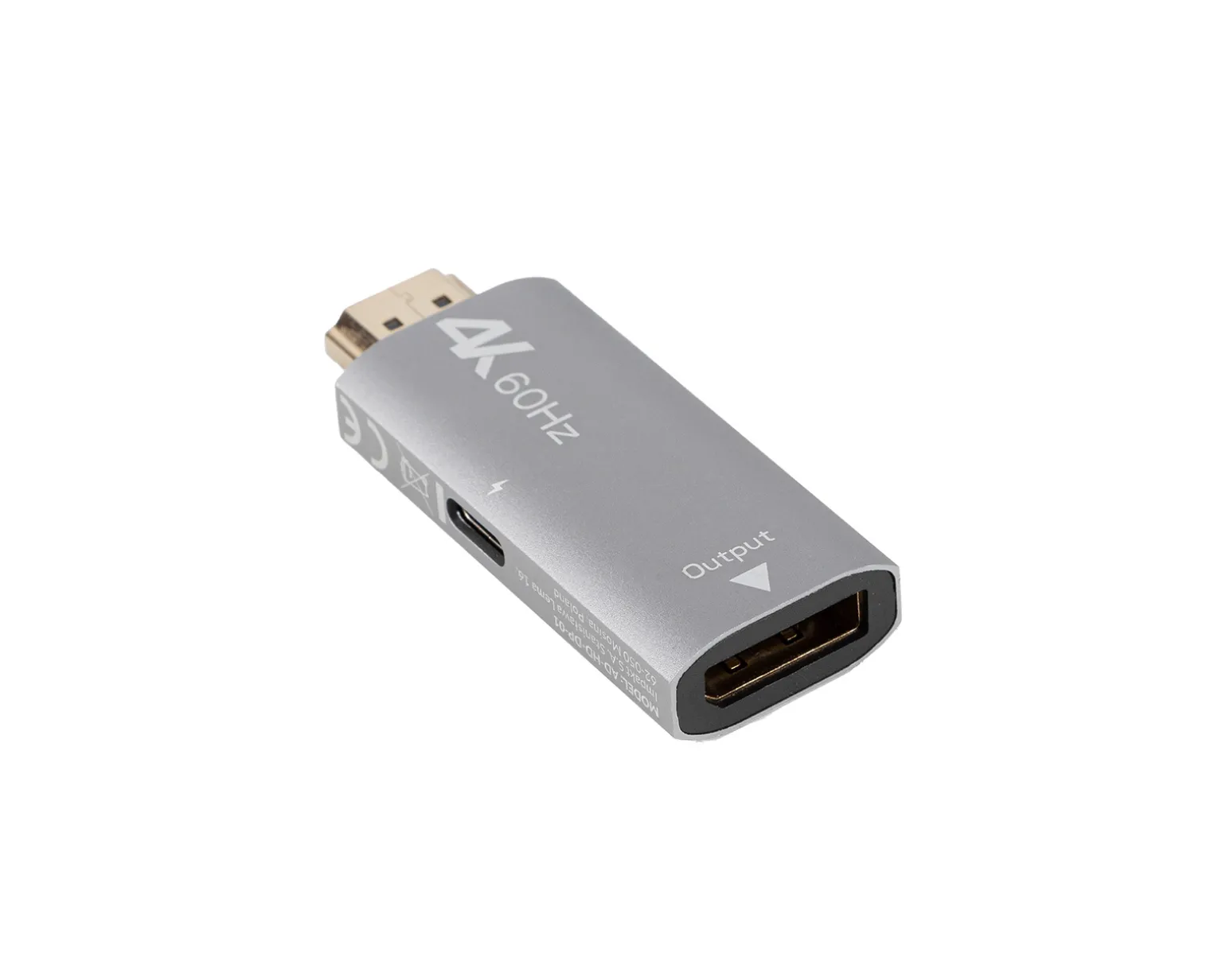 HDMI to DisplayPort Adapter 4K - Silver