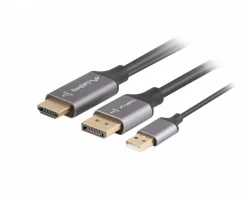 HDMI to DisplayPort Cable 4K Black - 1m