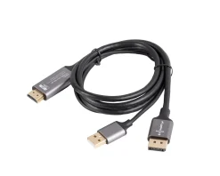 HDMI to DisplayPort Cable 4K Black - 1m
