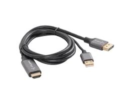 HDMI to DisplayPort Cable 4K Black - 1m