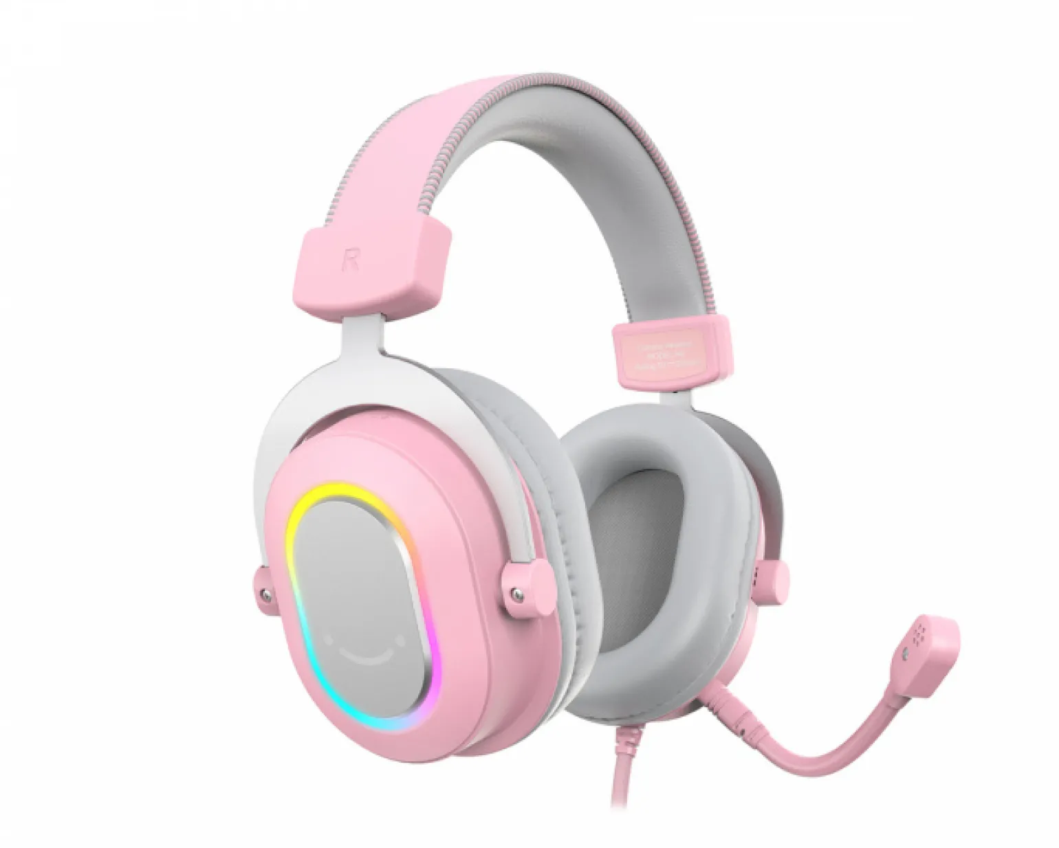 H6 USB 7.1 Gaming Headset RGB - Pink