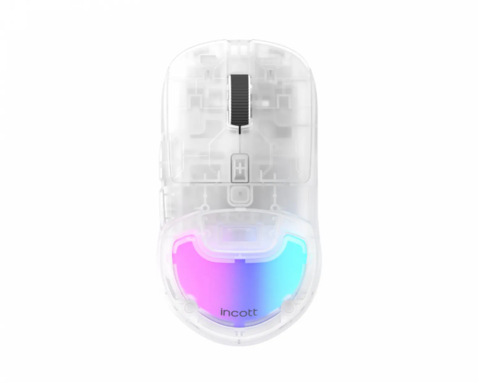Incott HPC02MPro 2K Hot Swap Gaming Mouse - Transparent White