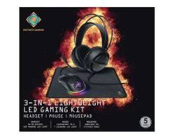 3 in 1 Gaming Kit with Headset, Mouse, Mousepad - GAM-131