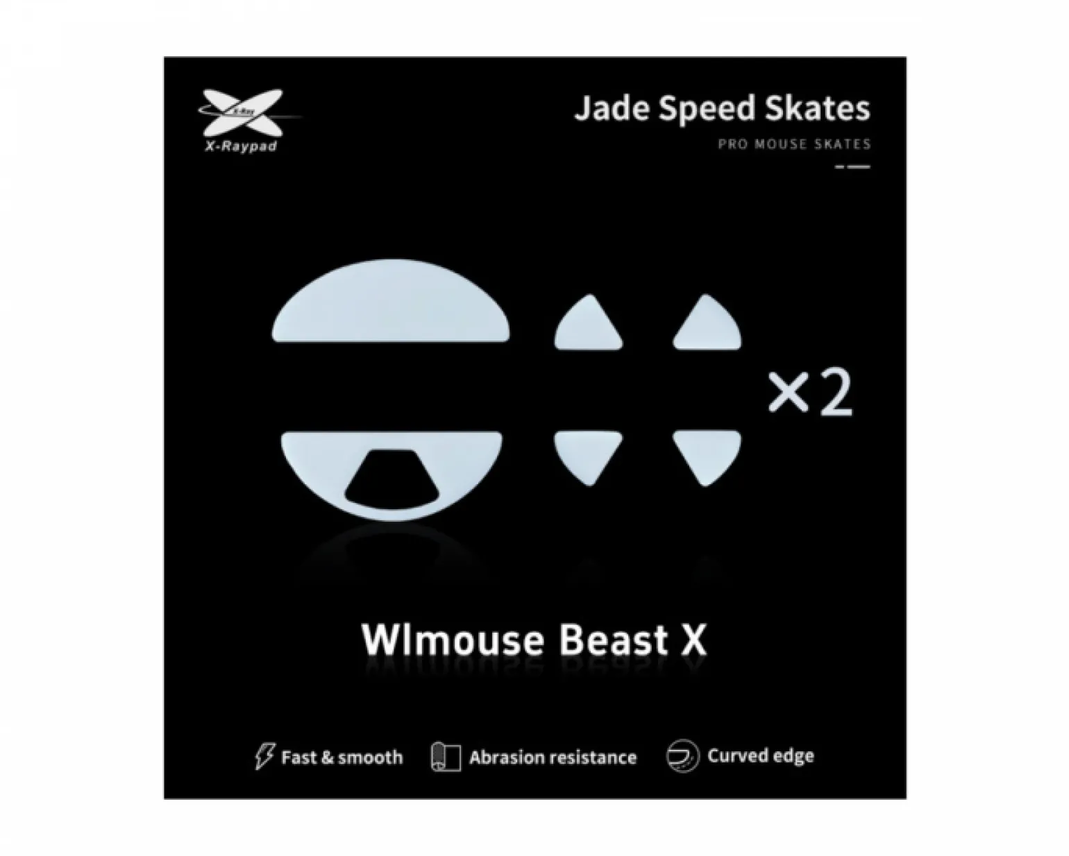 Jade Mouse Skates for WLmouse Beast X