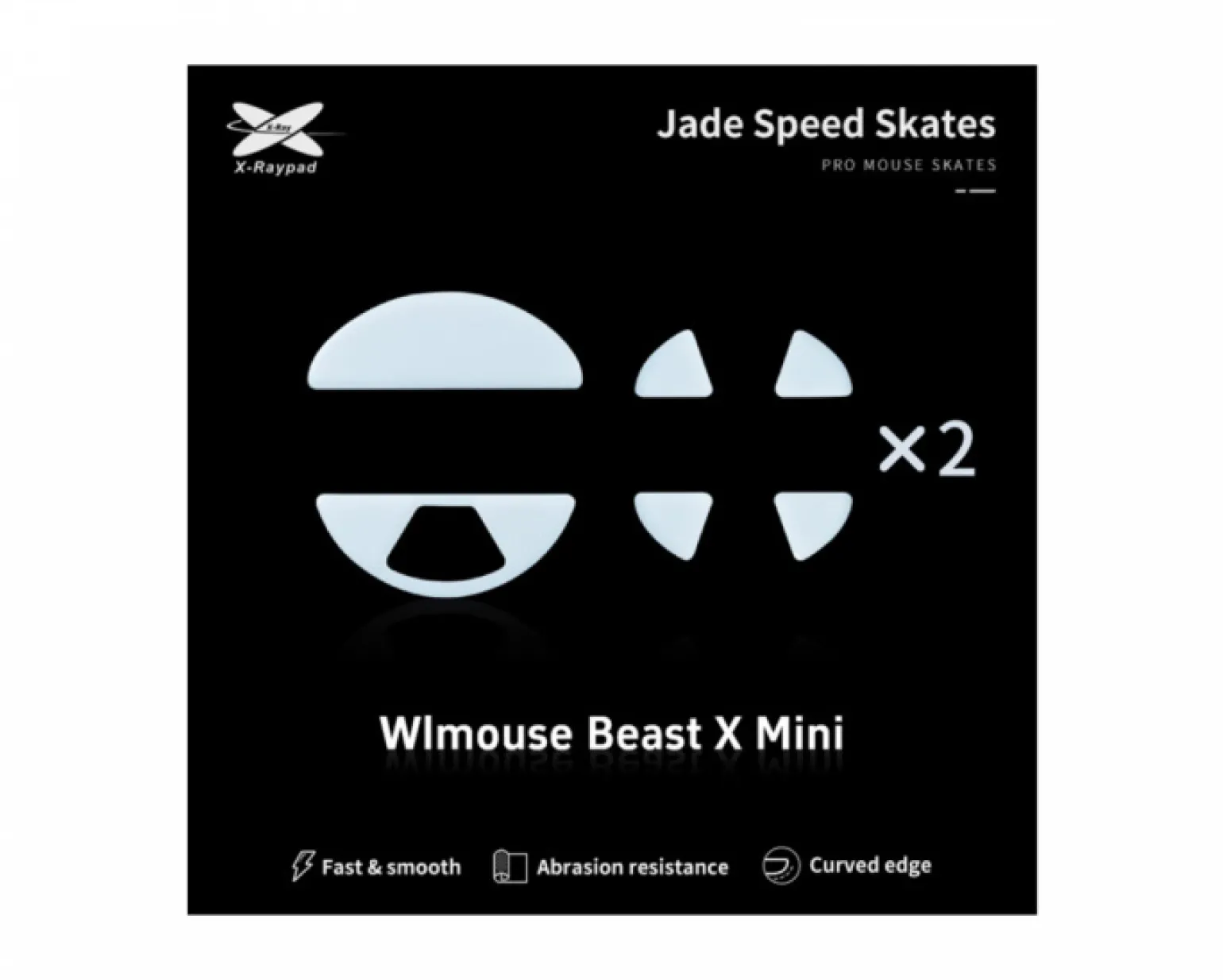 Jade Mouse Skates for WLmouse Beast X Mini