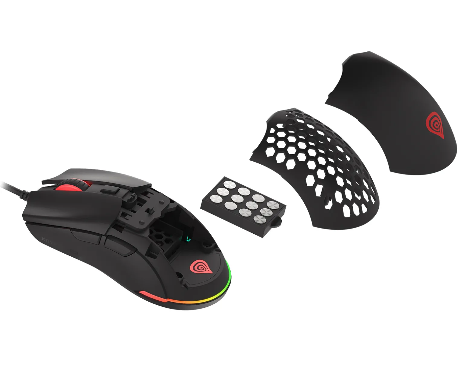 Krypton 750 RGB Ultralight Gaming Mouse - Black