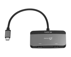 8K USB-C to Dual HDMI Display Adapter