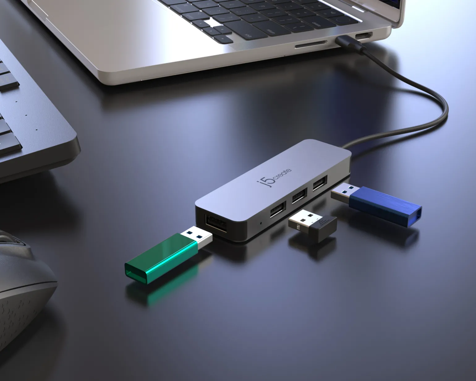Laptop Stand with USB 4-Port Hub