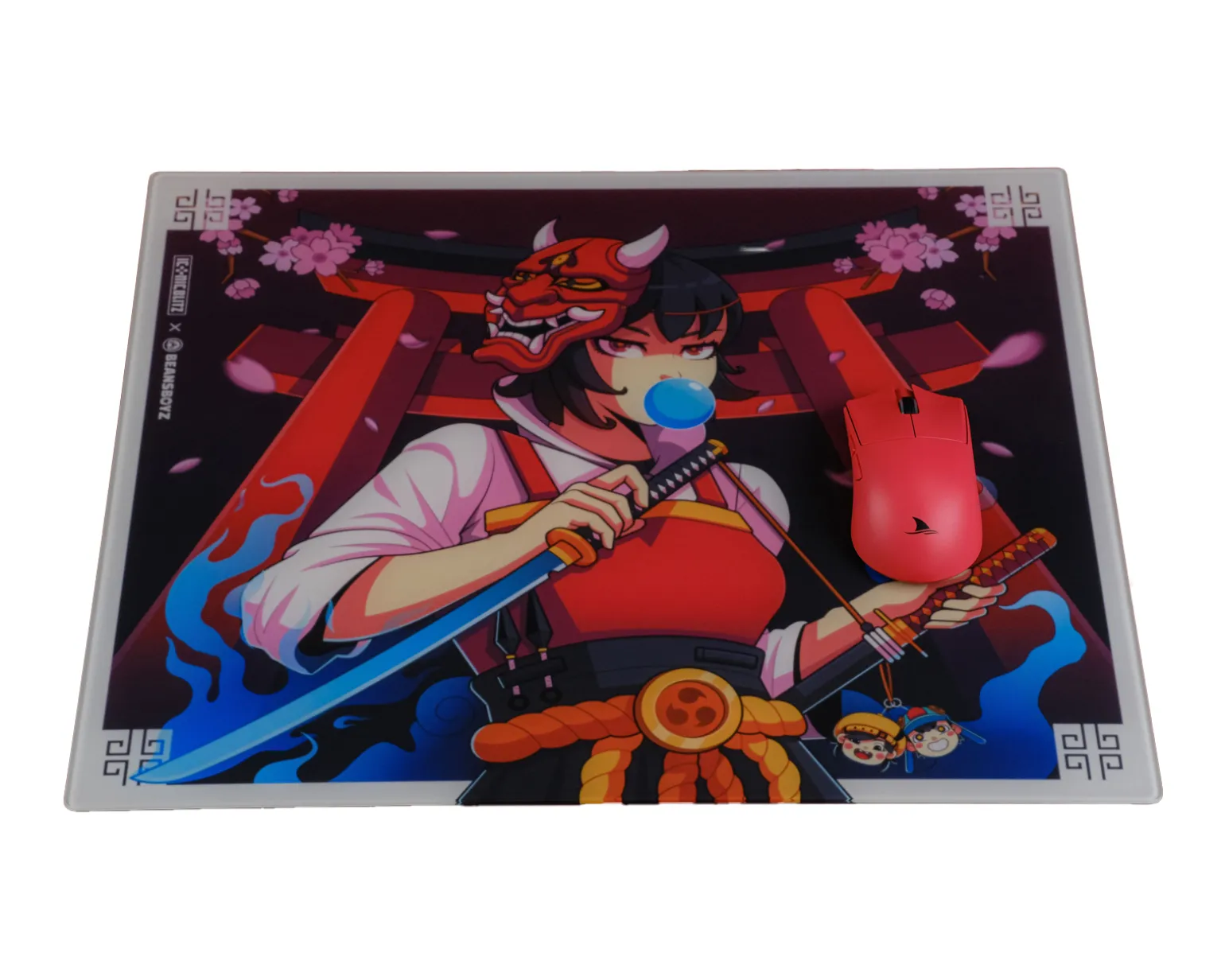 Limited Edition Prism Glass Mousepad - Sakura by Beansboyz