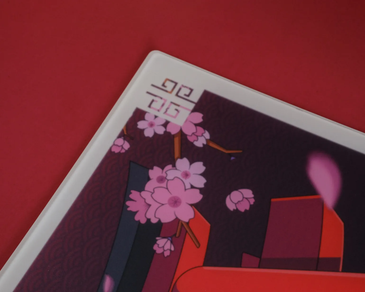 Limited Edition Prism Glass Mousepad - Sakura by Beansboyz